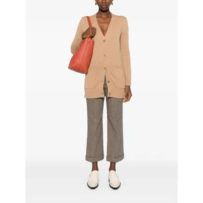 Max Mara Sequin Embellished Wool Cashmere Cardigan