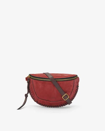 Isabel Marant Skano Xo Capsule Suede Belt Bag In Berry