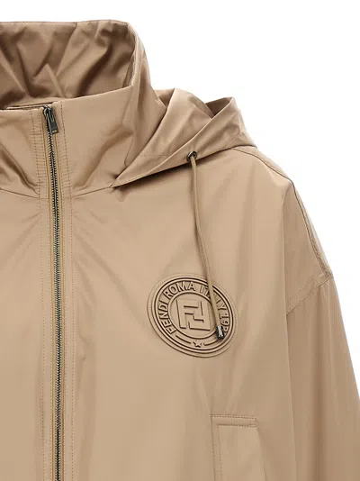 Fendi Cappuccino Polyester Windbreaker