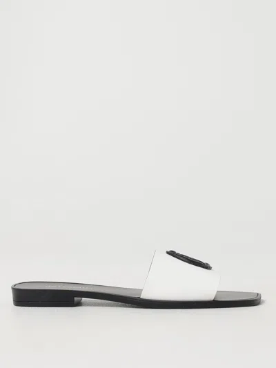 Just Cavalli Flat Sandal  Woman Color White In ホワイト