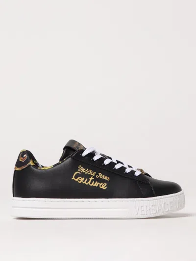 Versace Jeans Couture Black Fondo Court 88 Sneakers In Black