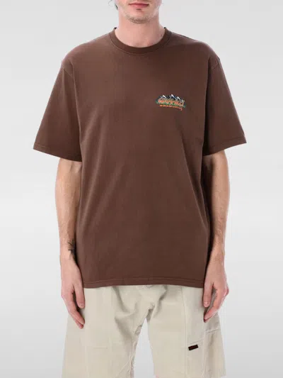 Gramicci Logo-print T-shirt In ブラウン