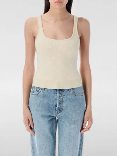 Marine Serre Top In ベージュ