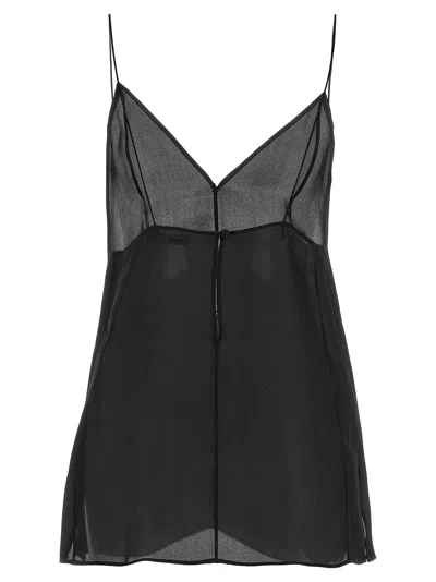 Khaite Piet Cascading-ruffle Sleeveless Tunic Top