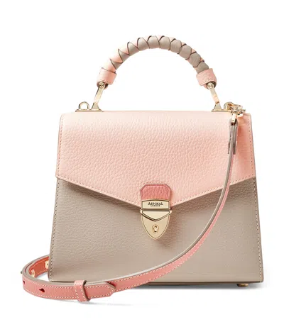 Aspinal Of London Womens Rose Mayfair Midi 2 Leather Top-handle Bag In Pink