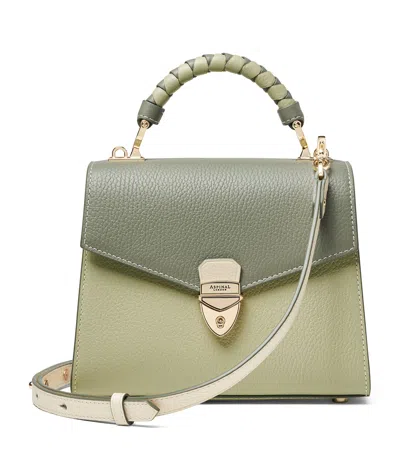 Aspinal Of London Womens Pistachio Mayfair Midi 2 Leather Top-handle Bag In Green