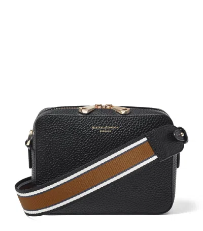 Aspinal Of London Camera Crossbody Bag With Interchangeable Straps In Black