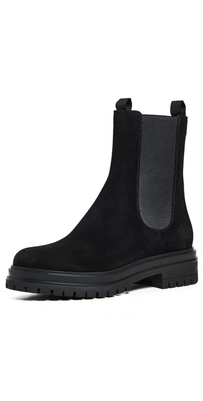 Gianvito Rossi Chunky Sole Ankle Boots With Elastic Panels In Multi