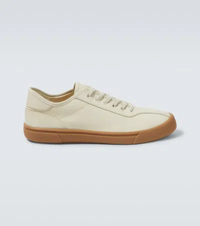 The Row Canvas Sneakers - Men's - Rubber/fabric In Beige