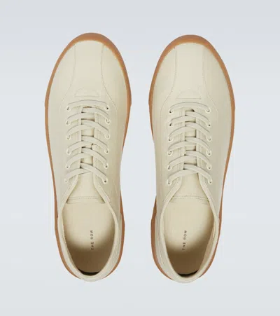 The Row Canvas Sneakers - Men's - Rubber/fabric In Beige
