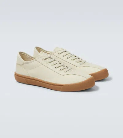 The Row Canvas Sneakers - Men's - Rubber/fabric In Beige