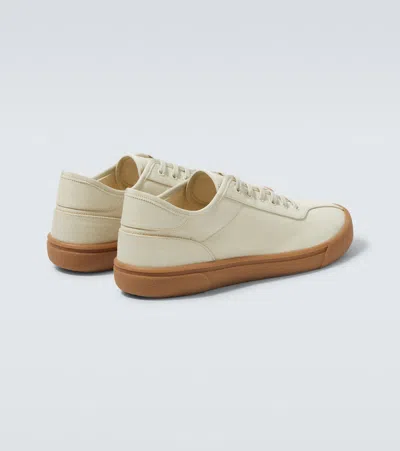 The Row Canvas Sneakers - Men's - Rubber/fabric In Beige