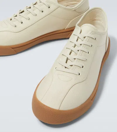 The Row Canvas Sneakers - Men's - Rubber/fabric In Beige