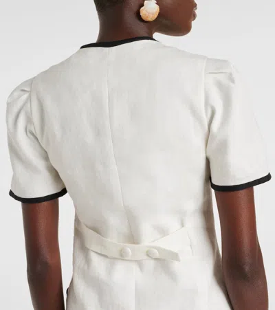 JANE亚麻迷你连衣裙