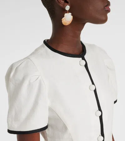 JANE亚麻迷你连衣裙