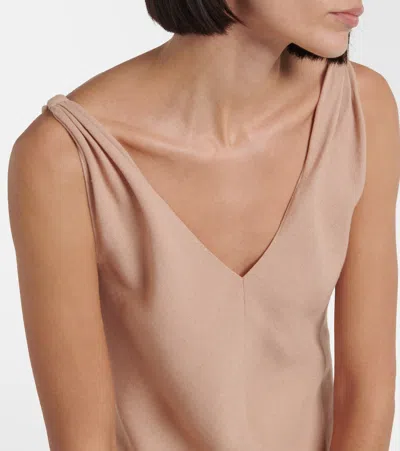 CALLIE亚麻绉纱加长连衣裙