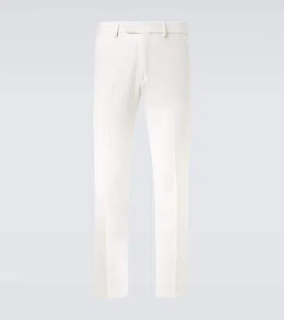 Thom Sweeney Straight Chinos In White