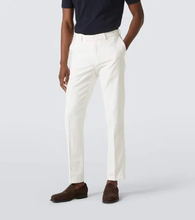 Thom Sweeney Straight Chinos In White
