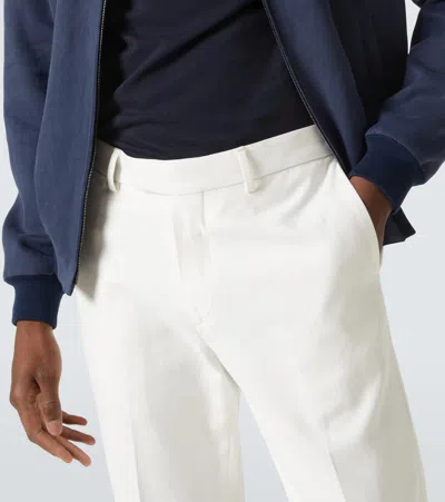 Thom Sweeney Straight Chinos In White