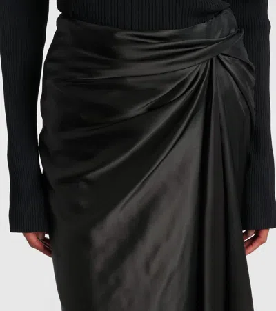 Balenciaga Draped Skirt In Black
