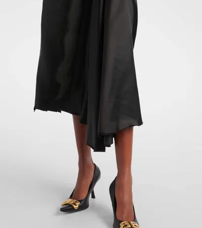 Balenciaga Draped Skirt In Black