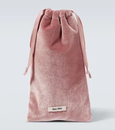 Miu Miu Ovale Sonnenbrille In Grau