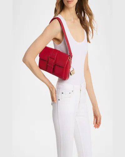 Michael Michael Kors Colby Bag Charm In Pale Gold