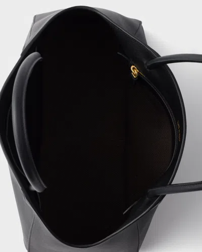 Prada Borsa Shopping In Pelle Nera Donna In Black