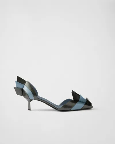 Prada Scarpe Con Tacco In Pelle Bicolor  Donna In Multi