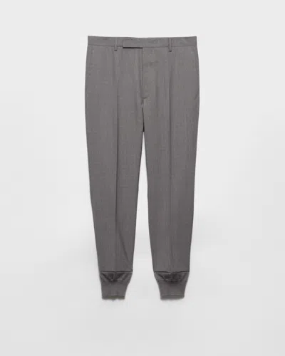 Prada Pantalone In Gray