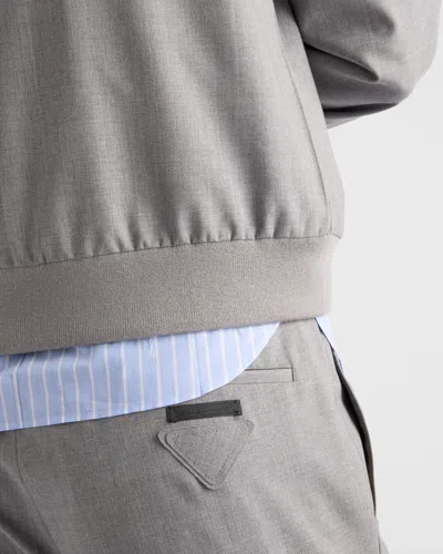 Prada Pantalone In Gray