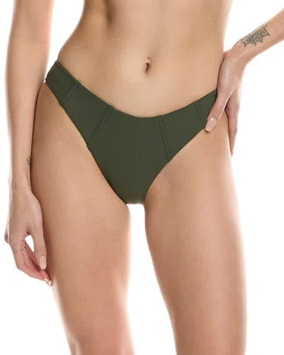 Simkhai Zora Seamed Bikini Bottom In Green
