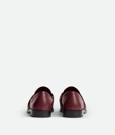 Bottega Veneta Astaire Embellished Leather Loafers In Burgundy