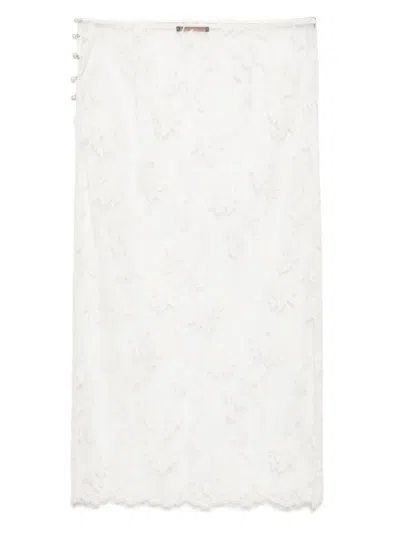 Kiki De Montparnasse Dominique Midi Skirt In Neutrals