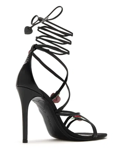 Sophia Webster 100mm Rosette Sandals In Black