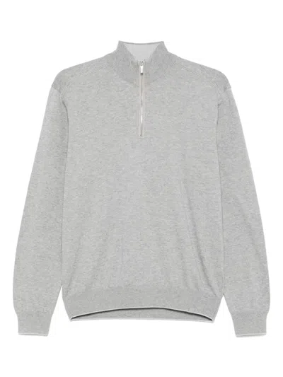 Paul & Shark Mélange-effect Sweatshirt In Grey