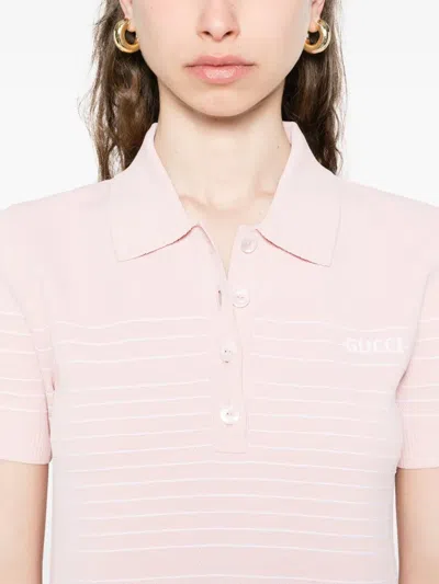 Gucci Compact Mini Polo Dress In Multicolor