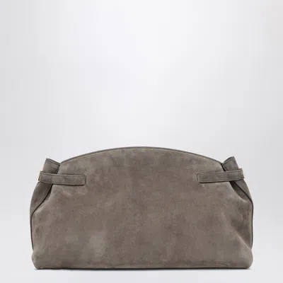 Ferragamo Hug Multipocket L Gray Shoulder Bag In Grey