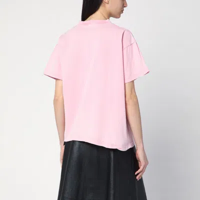 Balenciaga Laurel Classic Pink Boxy T-shirt In Pink
