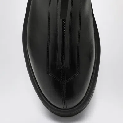 Shop The Row Zipped Boot I Black Leather Boot