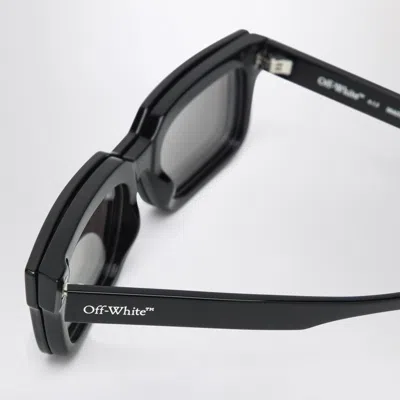 Off-white Clip-on Square Sunglasses In Black