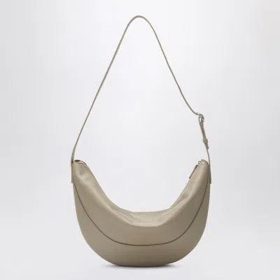 The Row Jouve Textured-leather Shoulder Bag In Beige