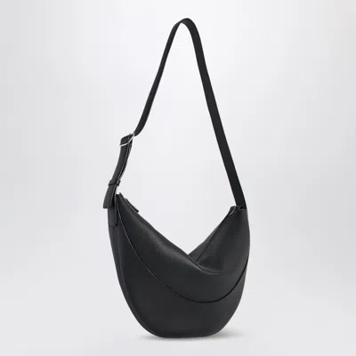 The Row Jouve Leather Cross-body Bag In Black