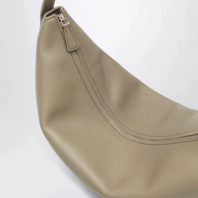 The Row Jouve Textured-leather Shoulder Bag In Beige