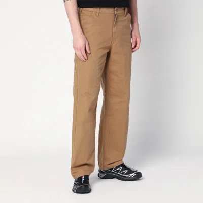 The North Face Tan Cedar Canvas Work Trousers In Brown