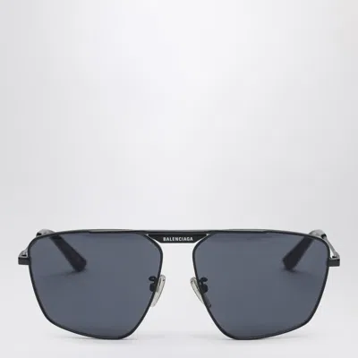 Balenciaga Tag 2.0 Navigator Sunglasses In Blue