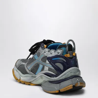 Balenciaga Multicolor Mesh And Rubber Runner Sneakers In Grey