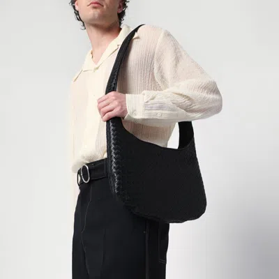 Bottega Veneta Veneto Bag In Black Intrecciato In Black