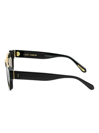 Linda Farrow Square-frame Sunglasses In Black