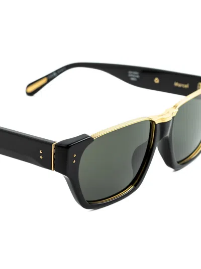 Linda Farrow Square-frame Sunglasses In Black